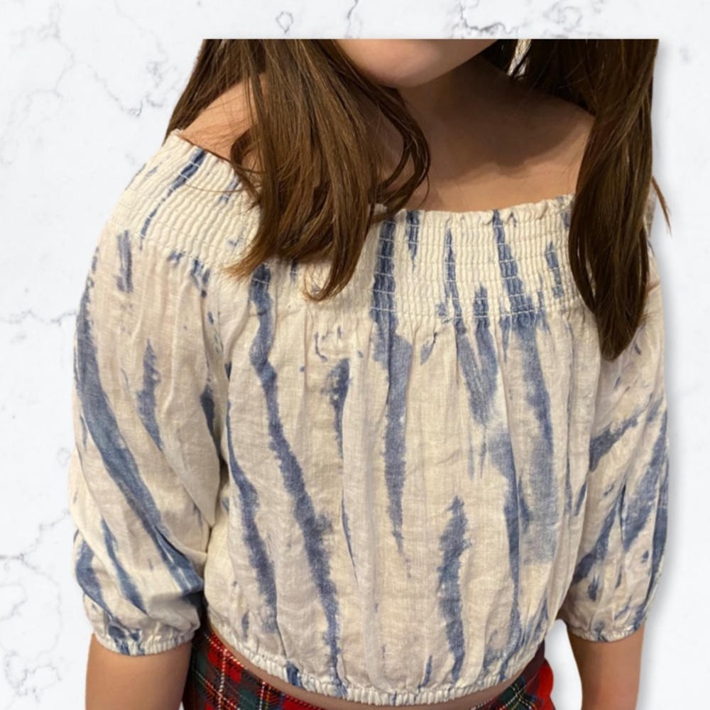 NWOT - Joe’s jeans off shoulder linen bleached top